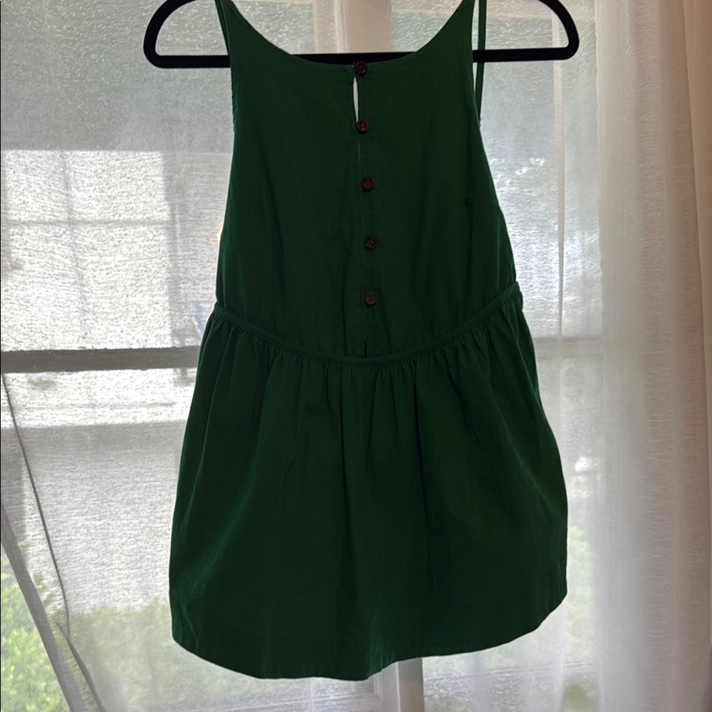 Green Sleeveless Button-Down Free People Set